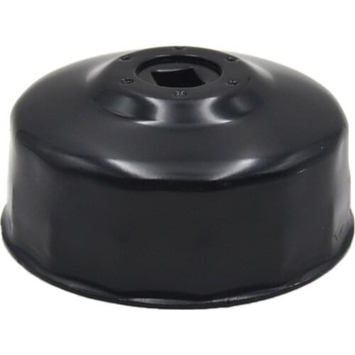 1pc Black Steel 74mm 14 Flute Oil Filter Wrench Cap Housing Tool Socket Removal For BMW Motorcycle K75 K100 R1100 R1150 R1200