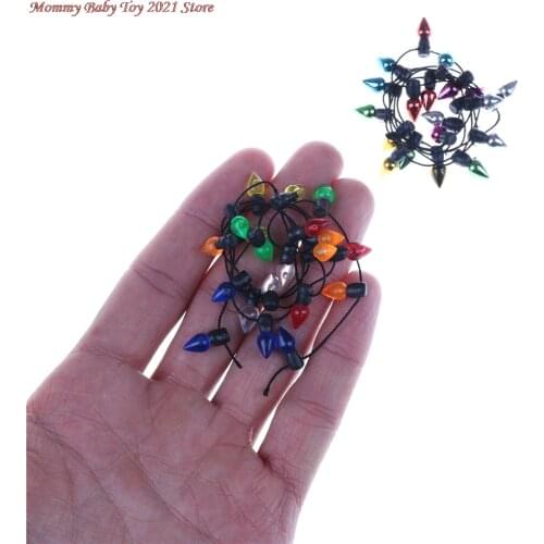 1pc 0.5m Doll House Decorating Props Waterproof Christmas Light Colorful Led String Light For Wedding Xmas Party