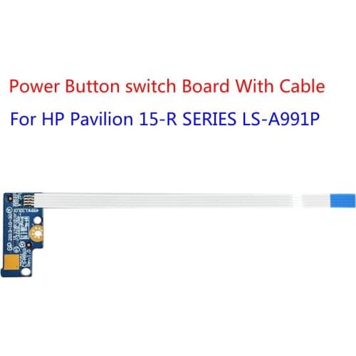 1pcs Power Button switch Board With Cable For HP Pavilion 15-R SERIES LS-A991P 12.3cm