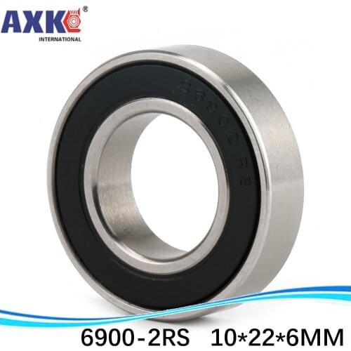 1pcs) The Rubber sealing cover Thin wall deep groove ball bearings 6900-2RS 10*22*6 mm