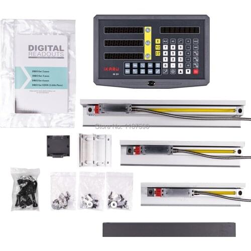 3 linear scale travel 70-1020mm milling lathe machine 3 axis DRO display complete unit+parts