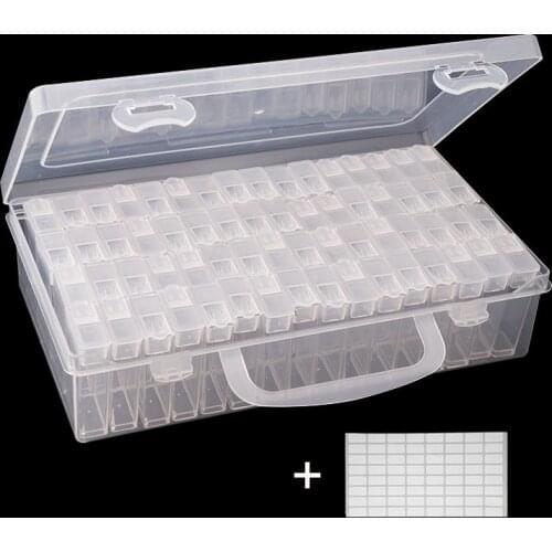 64Lattices Dismountable Diamond Embroidery Accessories diamond painting Boxes Cross Stitch Cases Storage Organizer Home Storage