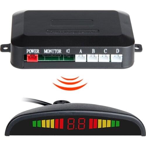 LED Display Wireless Parking 4 Sensor aparcamiento Auto Car Reverse Assistance Backup Radar Monitor System detector de radar