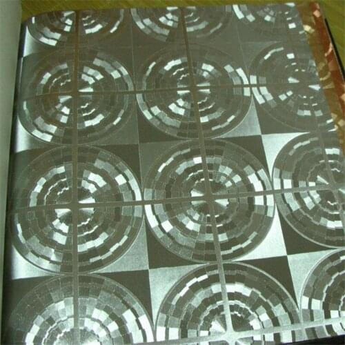 Beibehang papel de parede Three-dimensional square round metal copper reflective foil wallpaper KTV club bar salon wallpaper