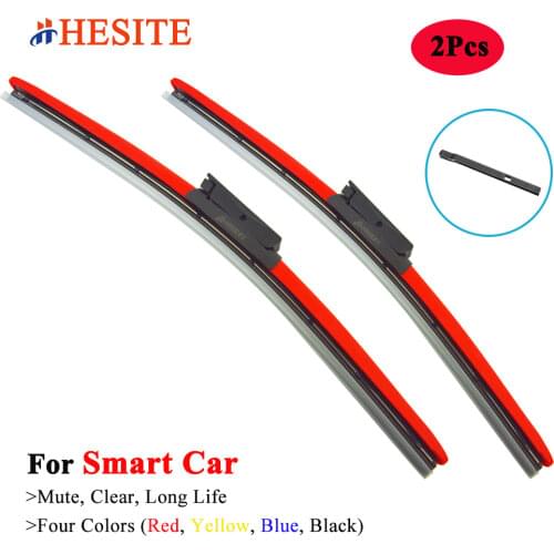1Pcs HESITE Colorful Windshield Wiper Blades For Renault SEAT Peugeot Opel Lada Hyundai Ford Citroen Audi Fiat KIA NISSAN Toyota