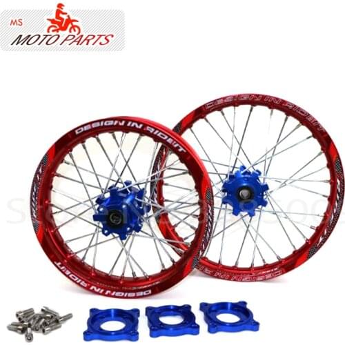 15mm Front 1.40-14" Rear 1.85-12" Alloy Wheel Rim with CNC Hub For KAYO HR-160cc TY150CC Dirt Bike Pit bike 12 14 inch wheel