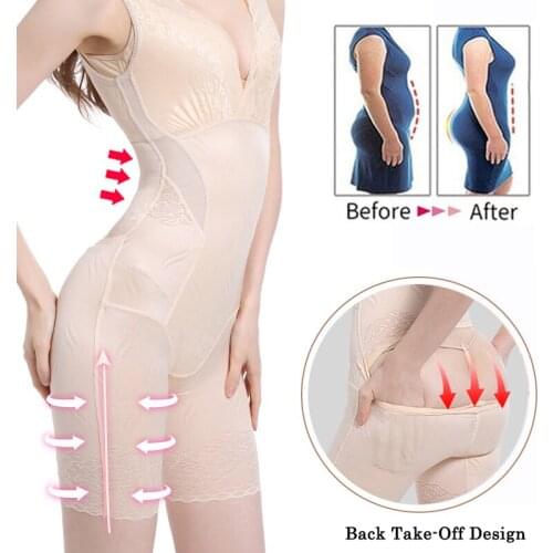 Women Body Shaper Shapewear Slimming Bodysuit Open Crotch Corset Waist Trainer Shaping Underwear Postpartum Recovery Shapewear
