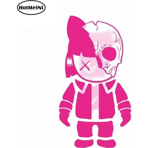 HotMeiNi 13cm X 7.3cm for Skull Kaws Motorcycle Car Stickers Personality Creative Sticker Car Styling Funny Decal Decoration