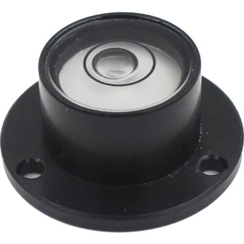 Circle Flange Spirit Level Bubble with Base Inclinometer Bubble Level Ruler Diameter 25.5mm 25mm 1PCS