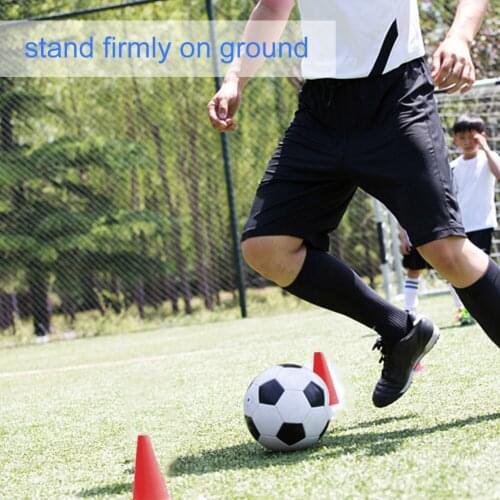 10 Pcs Duable Soccer Markers Sport Rugby Speed Training Cone Shape Design Cylinder Outdoor Football Train Obstacles