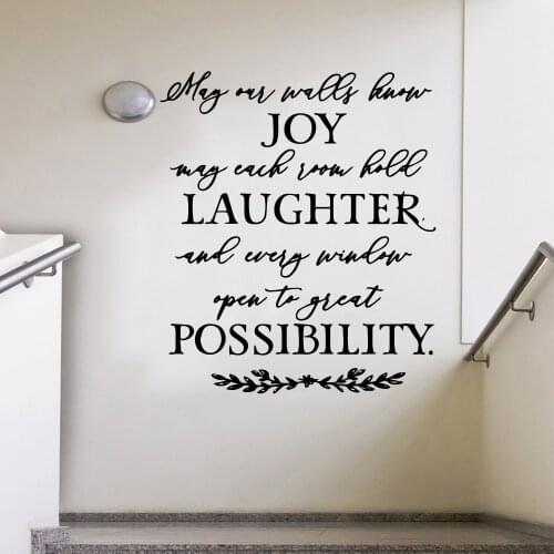 Fashion sentences Self Adhesive Vinyl Waterproof Wall Art Decal Removable Wall Sticker Wall Decals