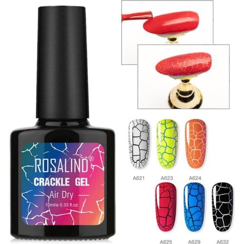 Crack Nail Polish Cracks Lacquer Cracking Gel Foil Varnish Nail Art Acrylic Adhesive Color Top Base Coat Crackel Gel Nail Polish