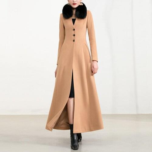 New autumn and winter 2020 thickened off season special price mid long high-end woolen woolen overcoat