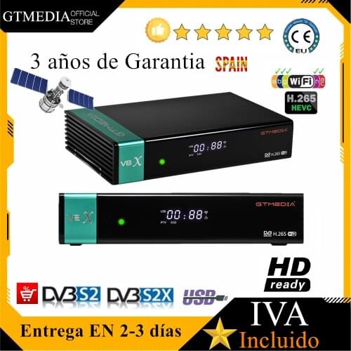 New GTmedia V8X Satellite decoder receiver Upgraded By GTmedia V8 Nova DVB-S2 Freesat V9 Super H.265 HD Built-in Wifi No app