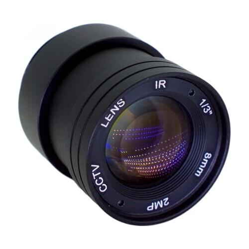 8mm HD lens 2 million pixels 1/2.7 inch CS interface F1.4 fixed lens surveillance equipment lens