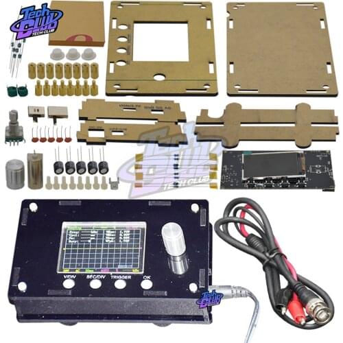 2.4 inch DSO328 Oscilloscope Mini Digital Tester 1MSPS TFT LCD Atmega328p STM32 12-Bit Probe BNC Byond DSO311 DIY Kit