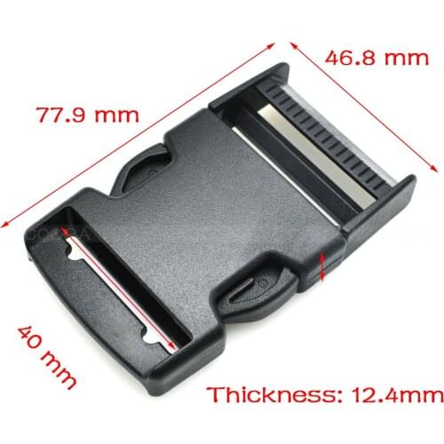 1pcs/pack Pack 1-1/2"(40mm) Webbing Side Release Buckle Plastic for Backpack Straps