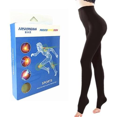 Men Women Open-toed Elastic Pantyhose Prevent Varicose Veins Decreasing Pressure Professional Medical Compression Stocking