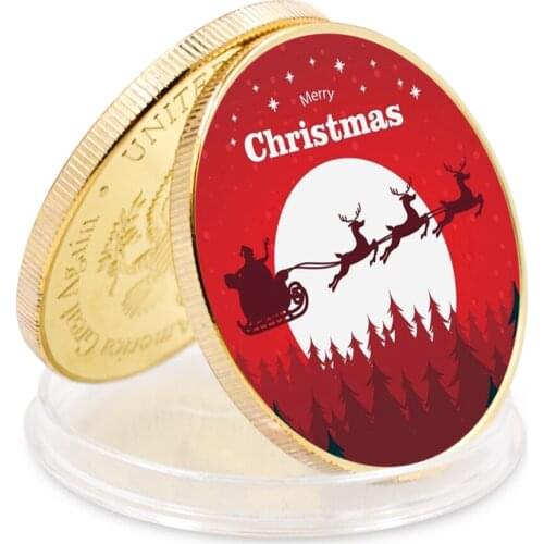 Silver Coin Gold Coins Challenge Coin Christmas Friend Gifts Home Decorative Souvenir Gifts Holiday