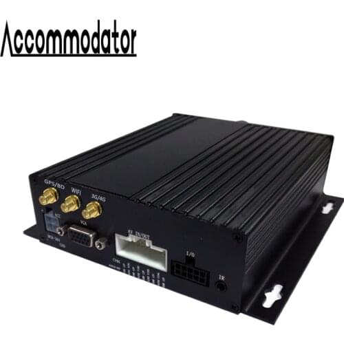 School Bus Taxi Trailer Truck Vehicle Car AHD 1080P 4Channel Double SD Card Mobile DVR with GPS 3G 4G WIFI