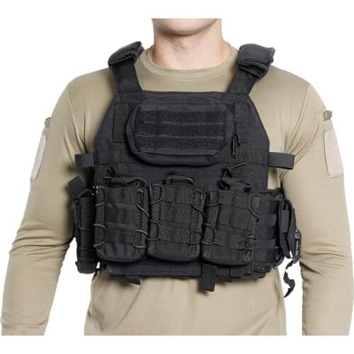 Tactical Vest Military Combat Armor Vests Mens Tactical Hunting Vest Army Adjustable Armor Outdoor CS Training Vest Airsoft