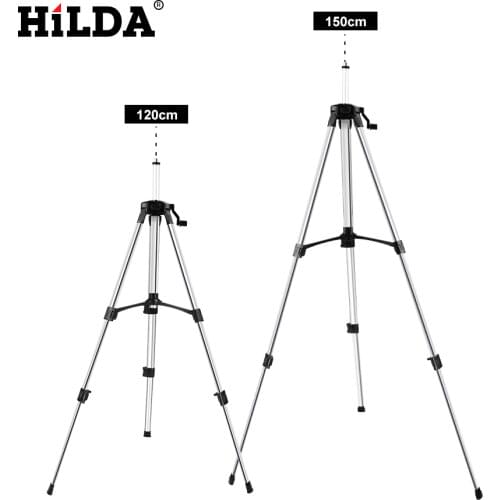 HILDA Laser Level Tripod Adjustable Height Thicken Aluminum Tripod Stand For Self leveling 1.2/1.5m