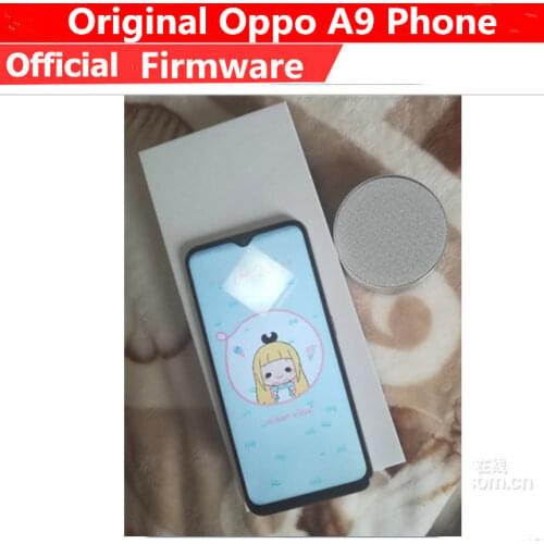 In Stock OPPO A9 Sim Free Phone 4G LTE Android 9.0 Octa Core 6.53" 6+128G Cellphone Back Fingerprint 16MP 3D Body 4020mAh
