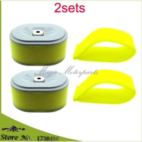 2pcs Air Filter & 2pcs Pre-Filter For Honda 17210-ZE0-505 17210-ZE0-820 17210-ZE0-822 17218-ZE0-821 17218-ZE0-505 GX110 GX120