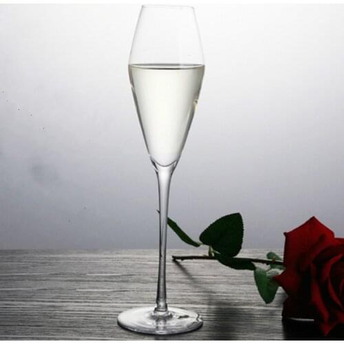 High Quality Champagne Glass 260ML Copas De Cristal Wine Glass Goblet Cocktail Glass Lead-free Glass Family Party Drinkware Cup