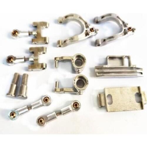 WPL D-12 D12 D16 RC car spare parts upgrade metal steering cup upper swing arm lower swing arm ball joint Wave box cover Oil pan