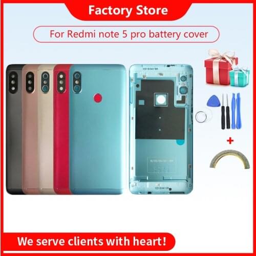 Battery Back Cover For Redmi Note 5 Battery Cover For Redmi Note 5 Pro Battery Cover Housing +Volume Power Buttons+Sim Card Slot