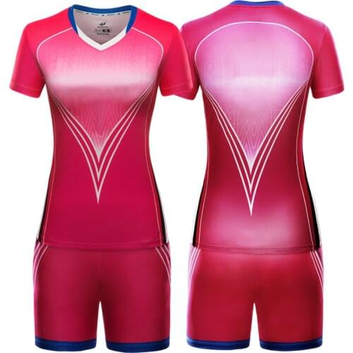 Volleyball Jersey Custom-Made WomenS Short-Sleeved Volleyball Suit Breathable Volleyball Uniform Training Competition Uniform