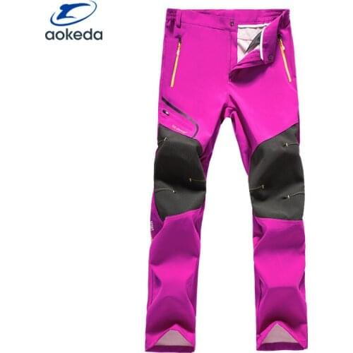 2019 New women hiking pants summer autumn woman outdoor Soft shell Pants Fishing Camping Hiking Skiing Trousers Waterproof