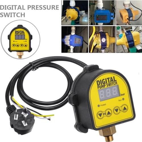 220V 10A Digital Automatic Air Water Pump Water Oil Compressor Pressure Electronic Switch Controller Intelligent control