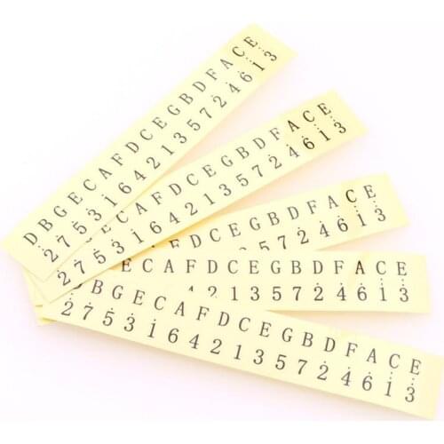 5 Pcs/set 17-tone Kalimba Thumb Piano Note Sticker Transparent Color Sticker