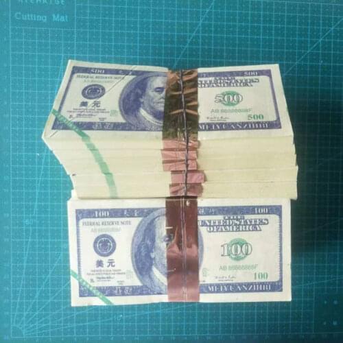 80 Pcs/Set Creative Funny 100 or 500 Dollars Money Printed Paper Napkins Toilet Bath Pocket Tissue Paper Party Supplies