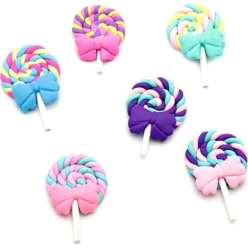 David accessories Candy Polymer Clay Cabochons Flatback For DIY Decoration handmade materials,10Yc4281