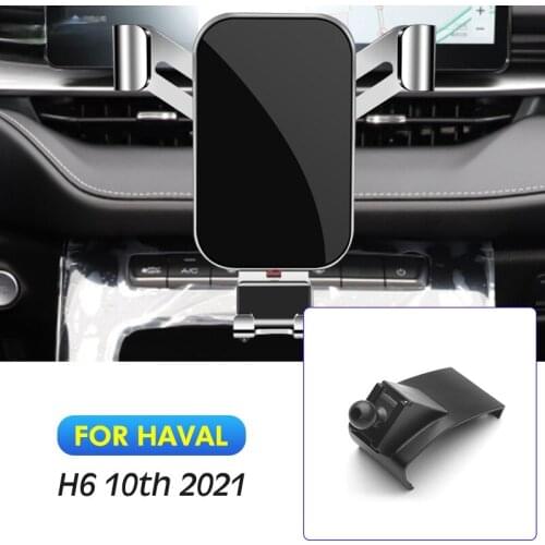 Car Mobile Phone Holder Air Vent GPS Mounts Stand Gravity Navigation Bracket Outlet Clip For Haval H6 2021 10th Car Accessories