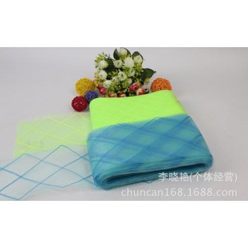 Free Shipping 5'' Cotton Crinoline Crin Braid Diamond Fascinator Mesh Fabric 100yard/lot