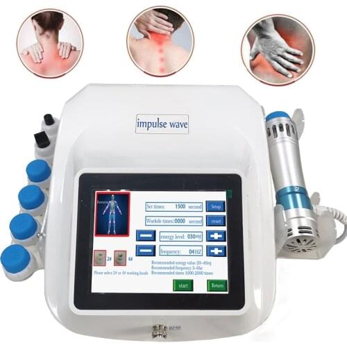 Extracorporeal Shock Wave Physiotherapy Instrument Electromagnetic Lattice Ballistic Shock Wave Therapy Machine Body Massage