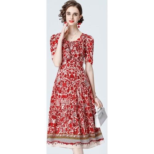 Красные летние платья EVNISI China At AliExpress