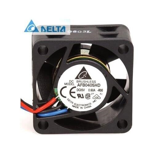 For delta AFB0405HD DC Fan Ball 5 Volt 0.4A 2W 7600RPM 8.48CFM 33dB Flange Mount