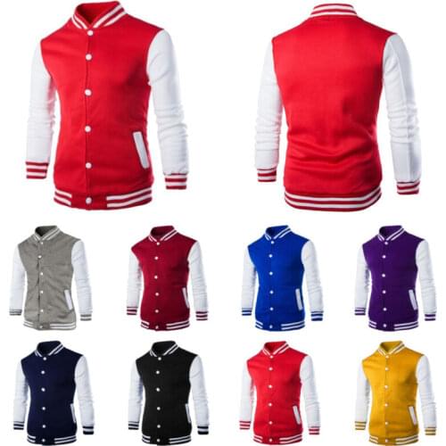 2021 Hot Fashion Mens Varsity Jacket College University Letterman Baseball Coat Outfits