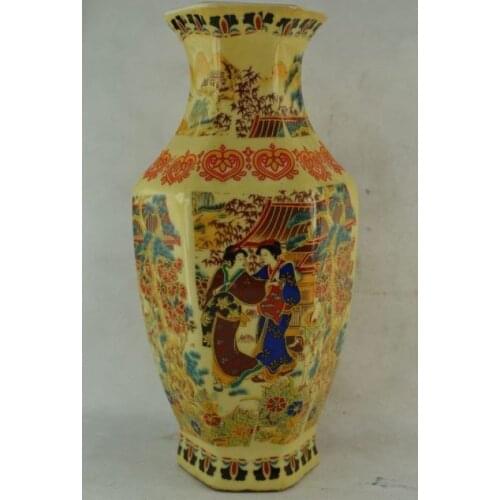 Exquisite Decorated Wonderful Handwork Porcelain Drawing Dowager Lucky Noble Big Vase