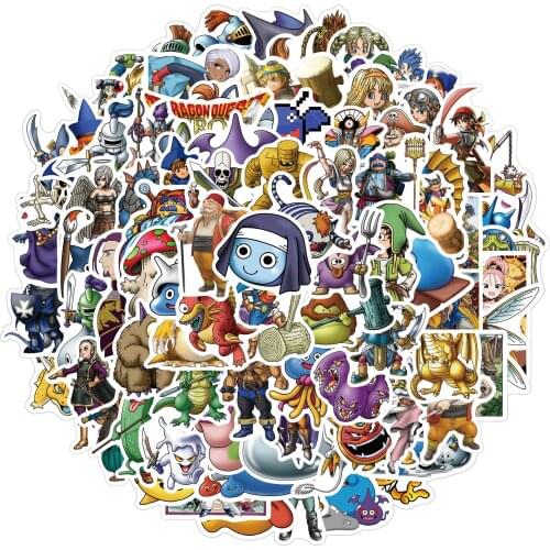 10/50/100PCSDoragon Kuesuto Game Stickers Aesthetic Laptop Water Bottle Waterproof DIY Graffiti Decal Sticker Packs Kid Toy