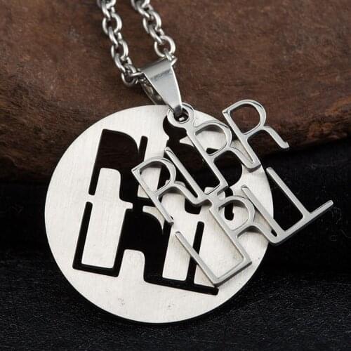 Inoxidable Drummer Collar de Cadena Rockers Jazz Band Drum Drummers Los Collares Stainless Steel Necklace Pendant Jewelry