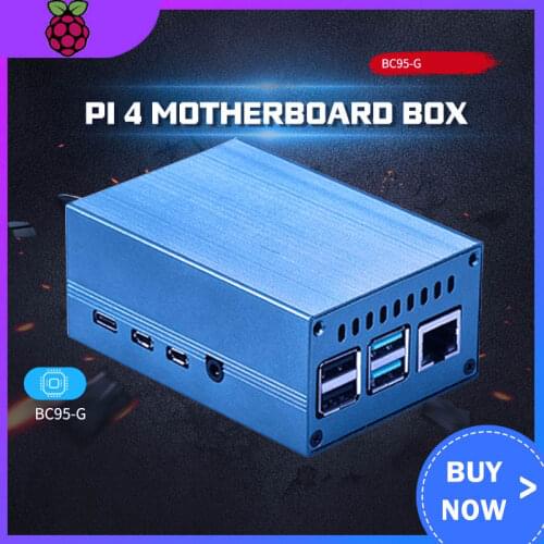 New Raspberry Pi 4B Metal Shell Raspberry Pi 4 Motherboard Box Aluminum Alloy Protective Shell With Cooling Accessories