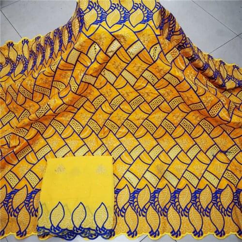 New Arrival African Net Lace Bazin Riche Fabric With Stones Embroidery French Basin Riche Nigerian Material Wedding Party 7Yards