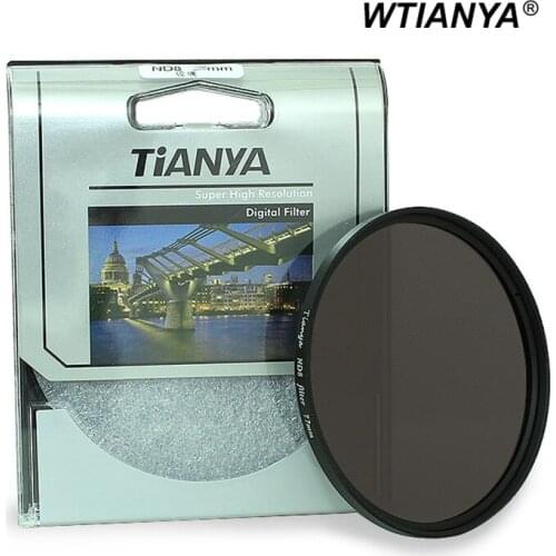 WTIANYA Optical Glass Neutral Density ND8 0.9 ND Filter 3-Stop for Camera Lens 82mm 77mm 72mm 67mm 62mm 58mm 55mm 49mm 40.5mm