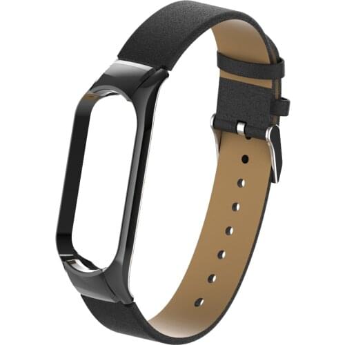 Genuine Leather Various Styles Red Watch Straps For Xiaomi Mi Band 5/6 Smart Bracelet For Mi Band 5 Wristband Replacement